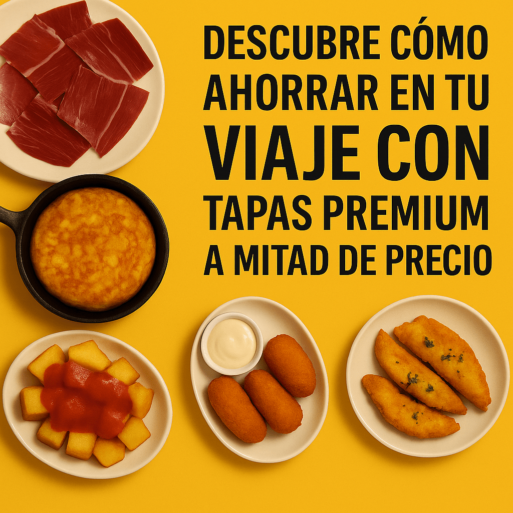 Descubre cómo ahorrar en tu viaje con tapas premium a mitad de precio