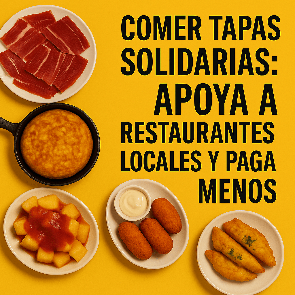 Comer tapas solidarias: apoya a restaurantes locales y paga menos