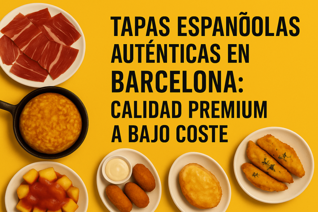 Tapas españolas auténticas en Barcelona: calidad premium a bajo coste