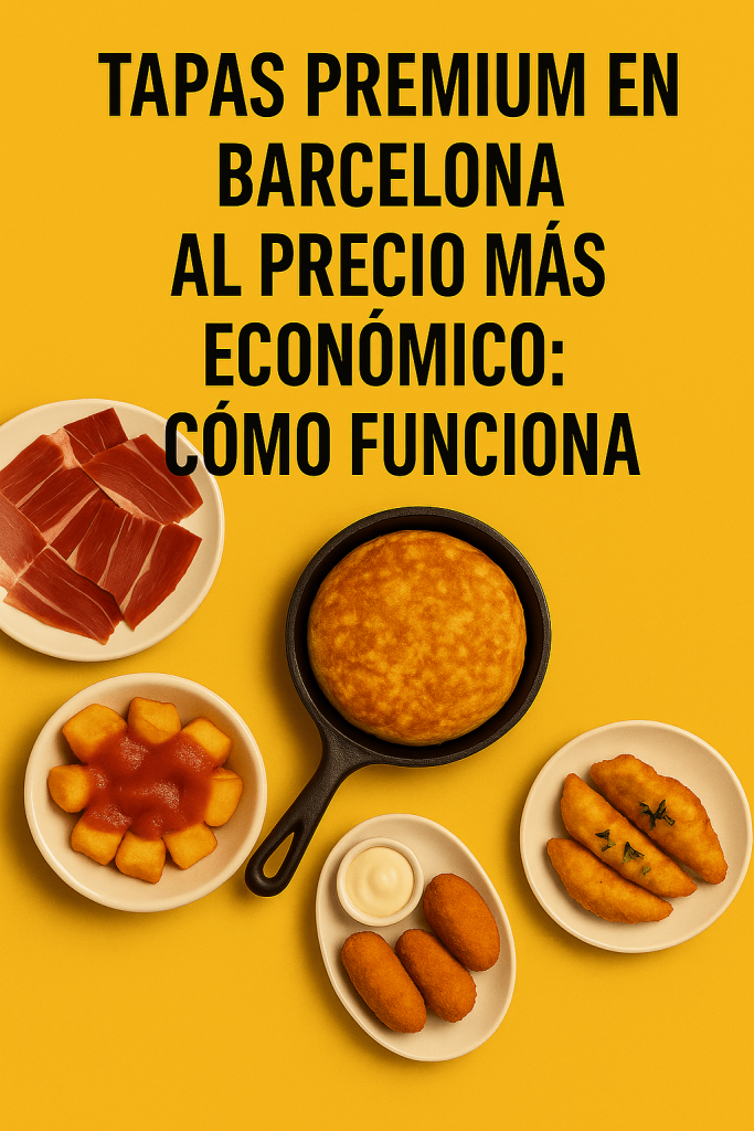 Tapas premium en Barcelona al precio más económico: cómo funciona